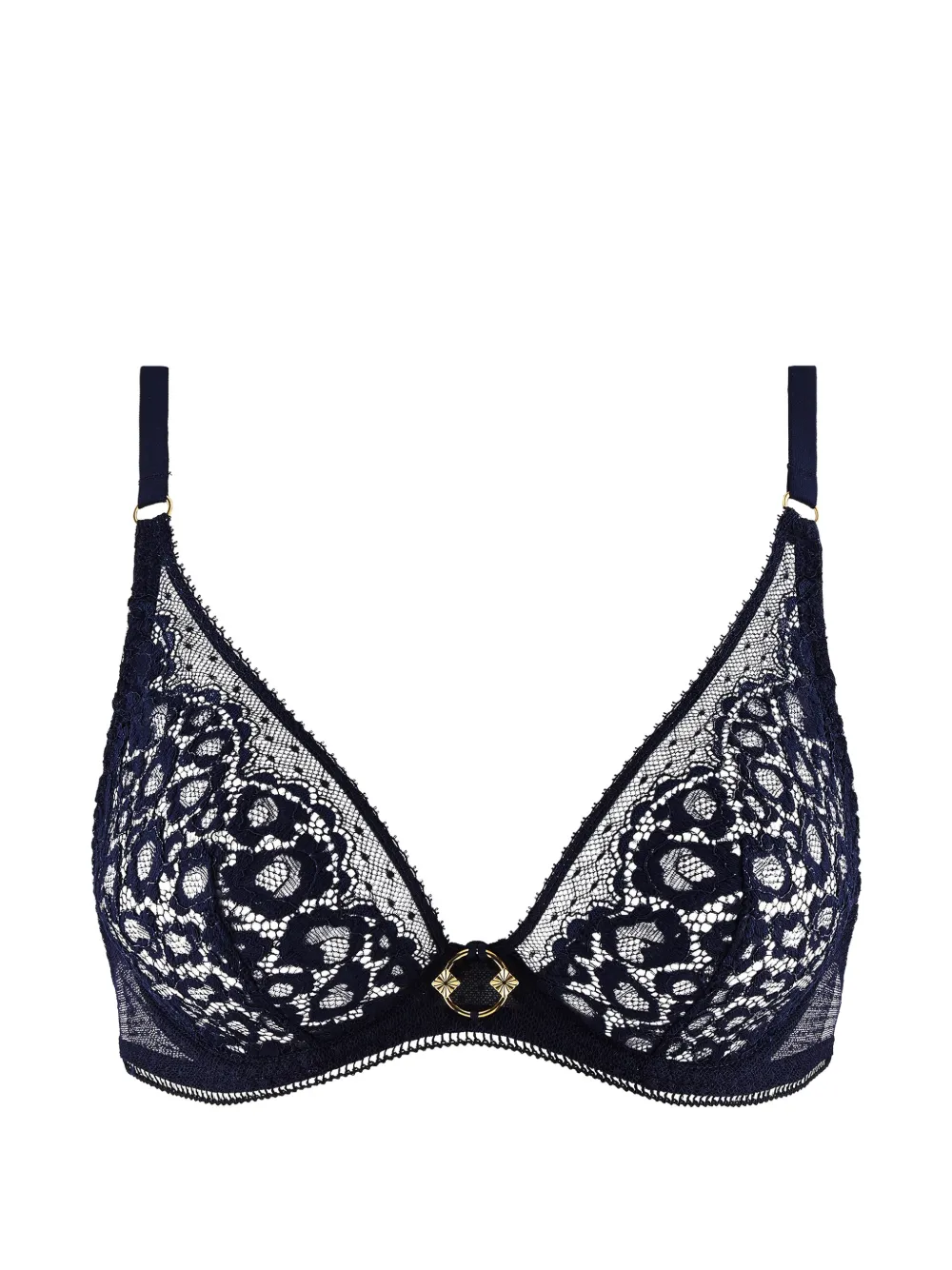 Aubade Illusion Fauve BH mit Spitzeneinsatz - Blau