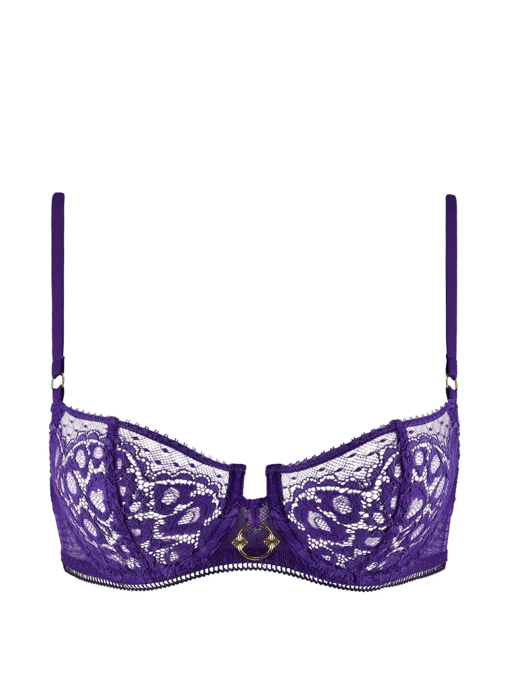 Aubade Illusion Fauve lace-trim bra - Viola