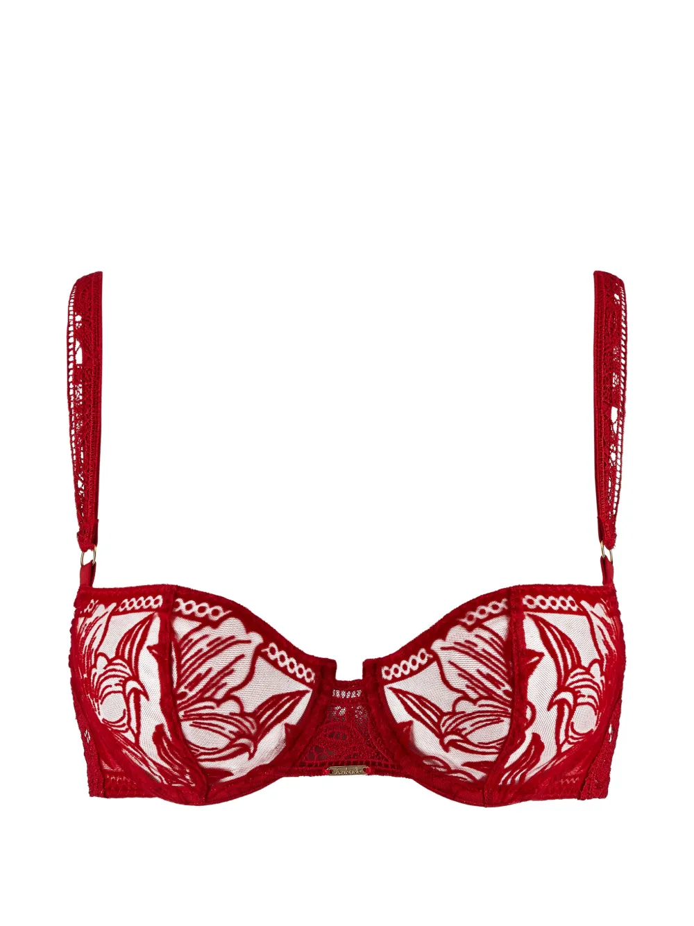Aubade Coeur à Corps floral-embroidered bra