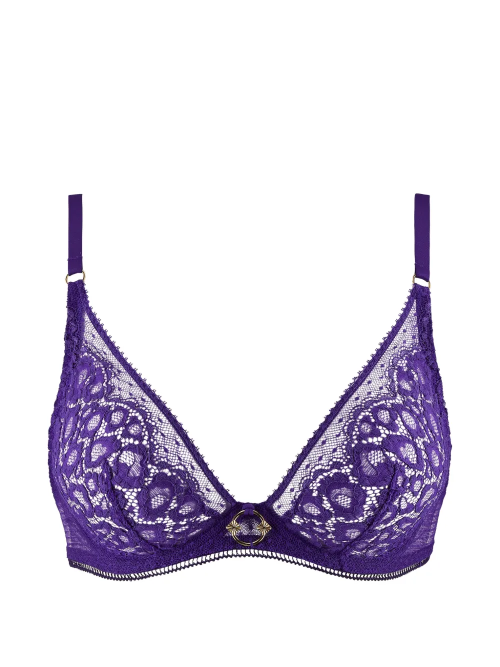 Aubade lace-trim underwired bra - Viola