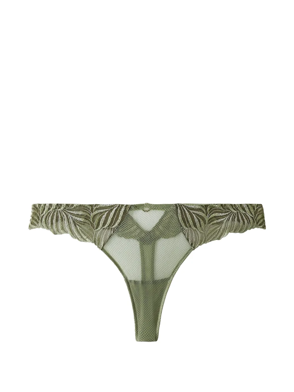 Aubade Perizoma Paradis Exotique con ricamo - Verde