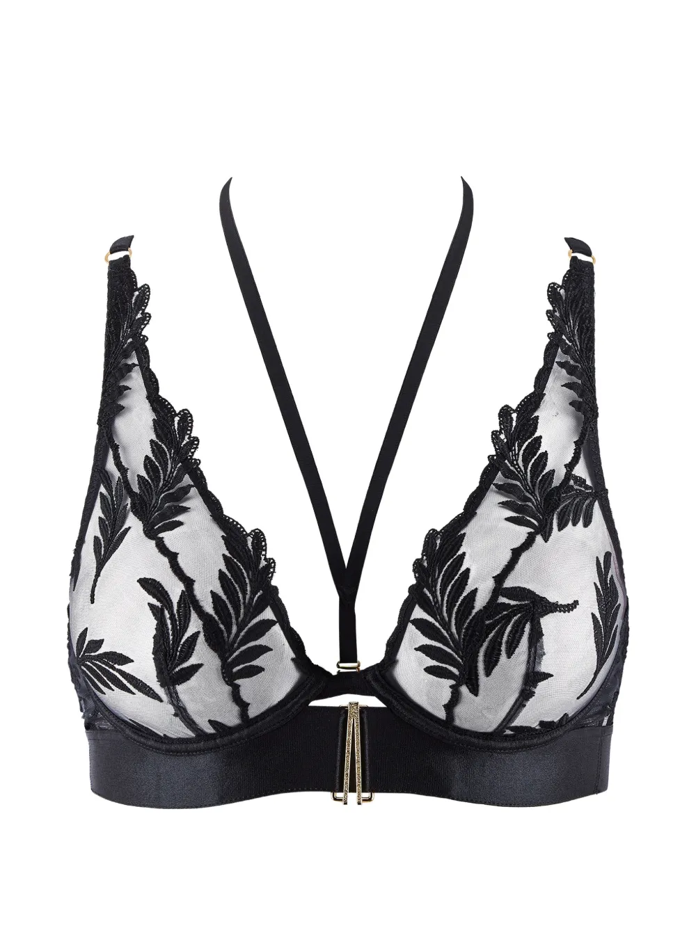 Aubade Reggiseno a triangolo Queen of Shadow con ricamo - Nero