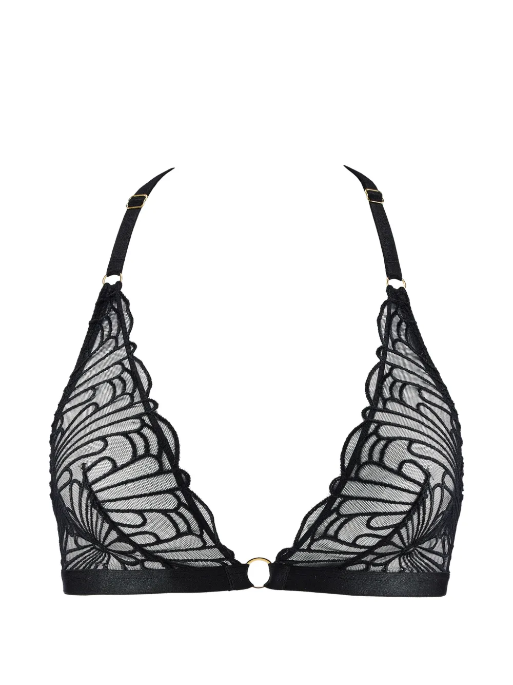 Aubade Reggiseno a triangolo L'Indomptable con ricamo - Nero