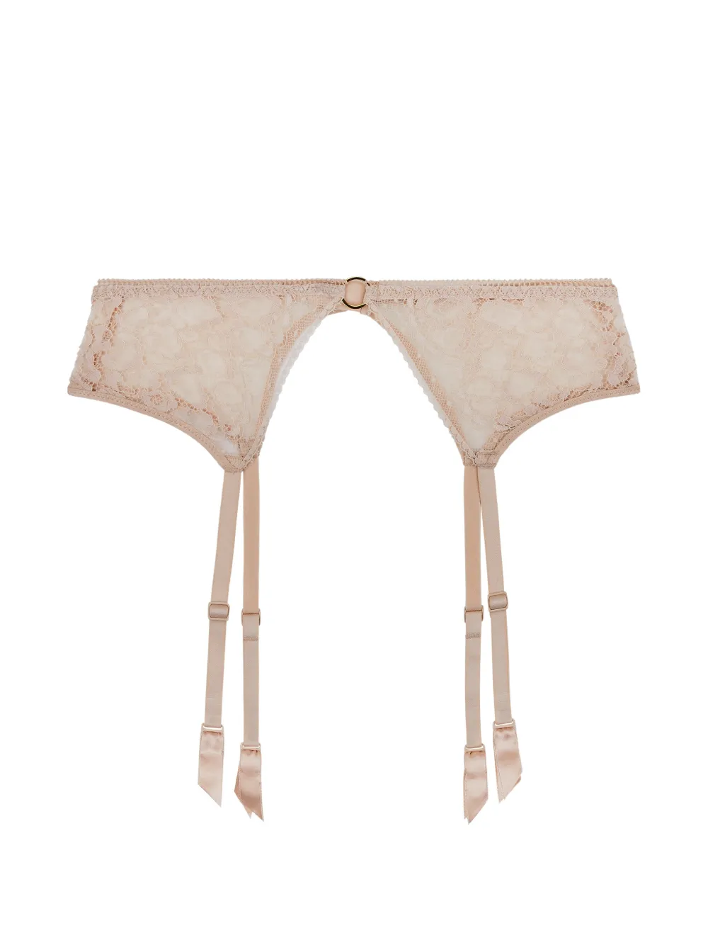Aubade Illusion Fauve Strumpfhalter aus Spitze - Weiß