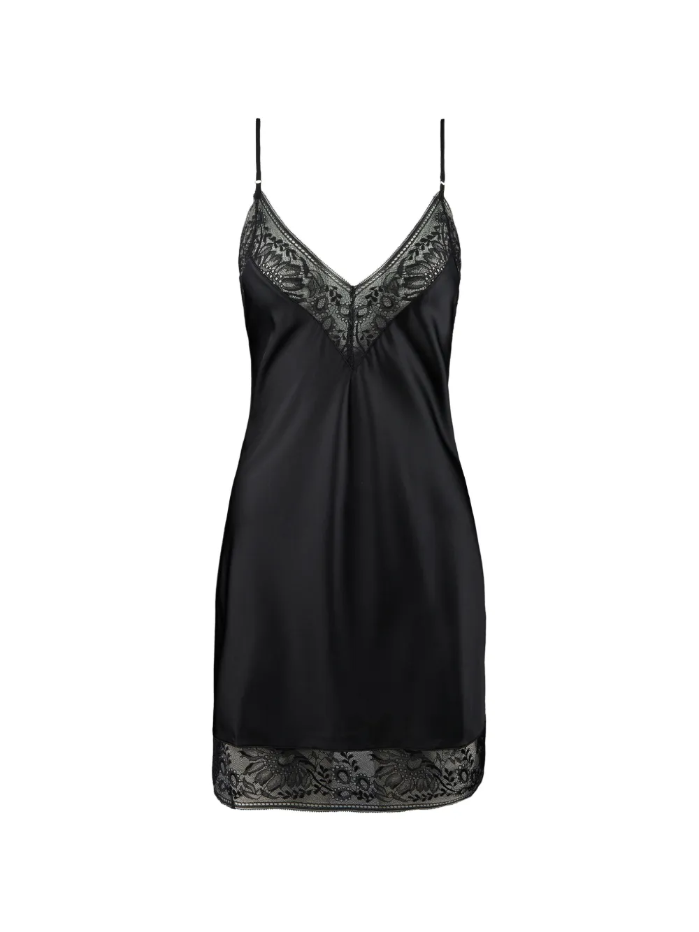 Aubade robe-nuisette Midnight Whisper bordée de dentelle - Noir Aubade robe-nuisette Midnight Whisper bordée de dentelle - Noir