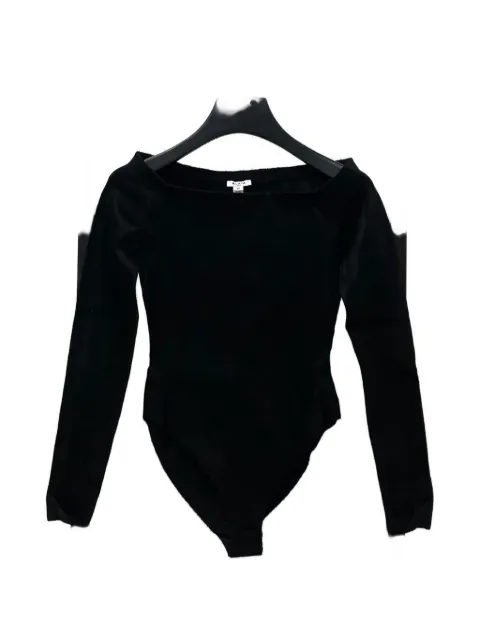 Alaïa off-shoulder long-sleeve bodysuit