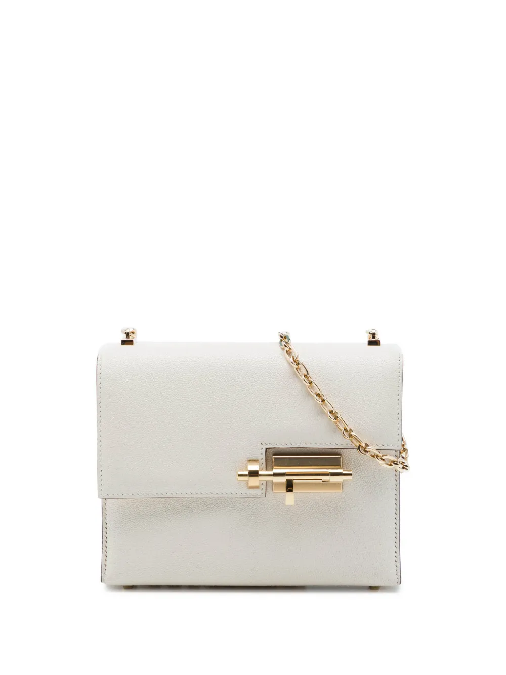 Hermès Pre-Owned 2021 Mini Chevre Mysore Verrou Chaine crossbody bag - Bianco