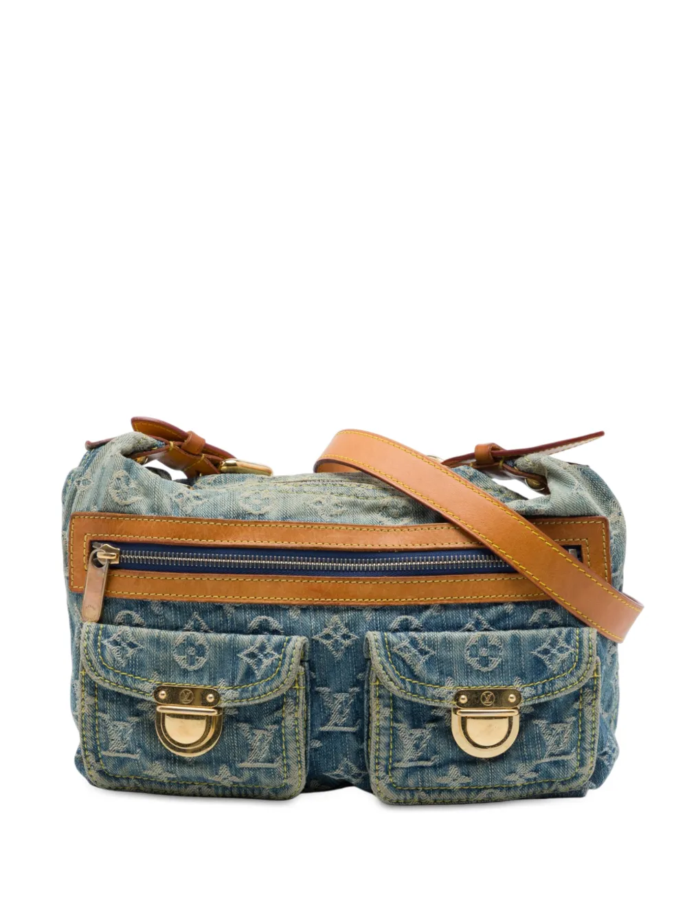 Louis Vuitton Pre-Owned 2006 Monogram Denim Baggy PM shoulder bag - Blue
