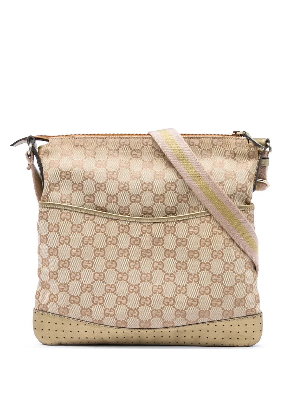 Gucci Pre-Owned 2016-2026 GG Canvas Web crossbody bag - Neutrals