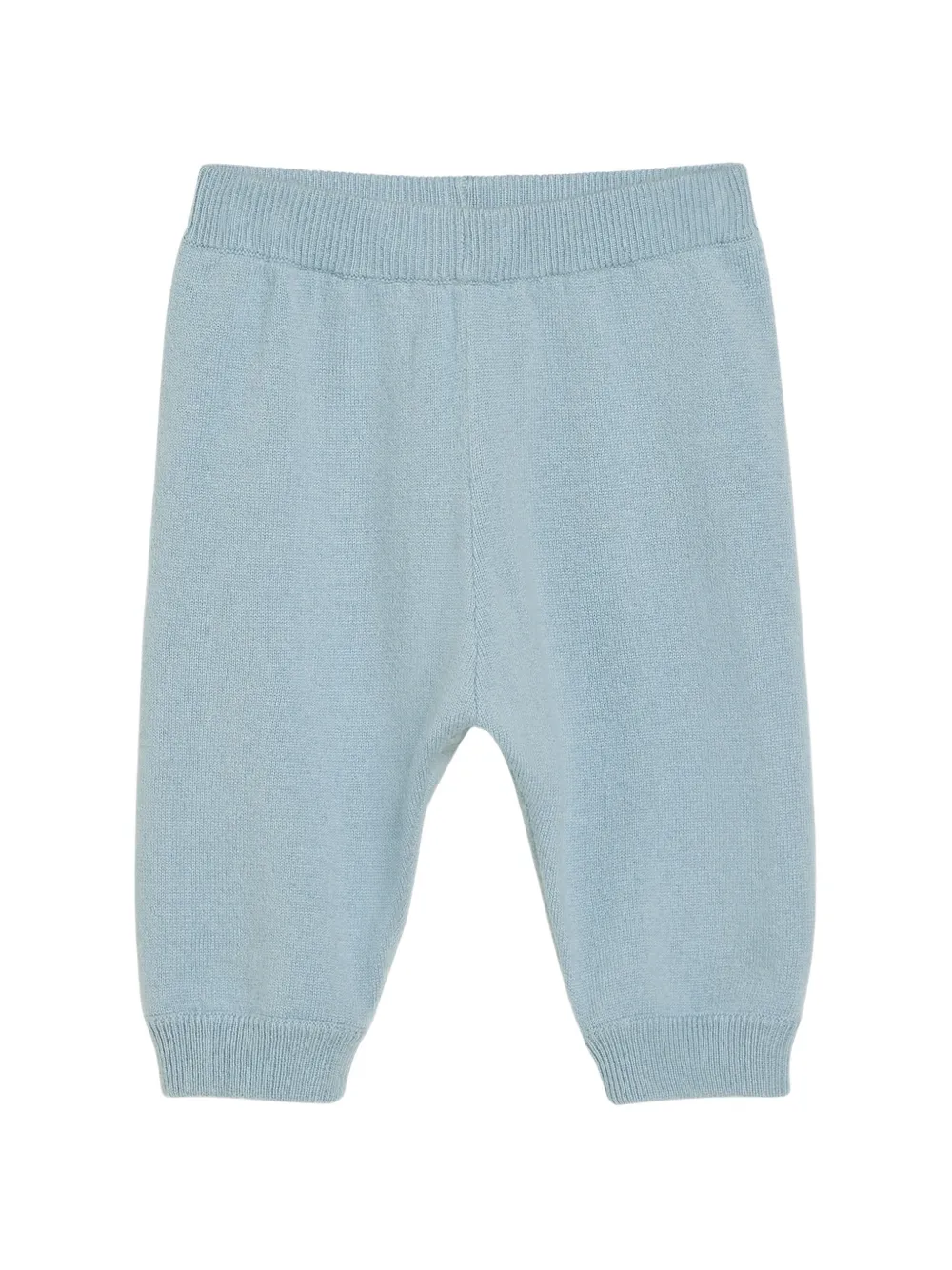 Brunello Cucinelli Kids Pantaloni Baby Bernie in maglia di cashmere - Blu