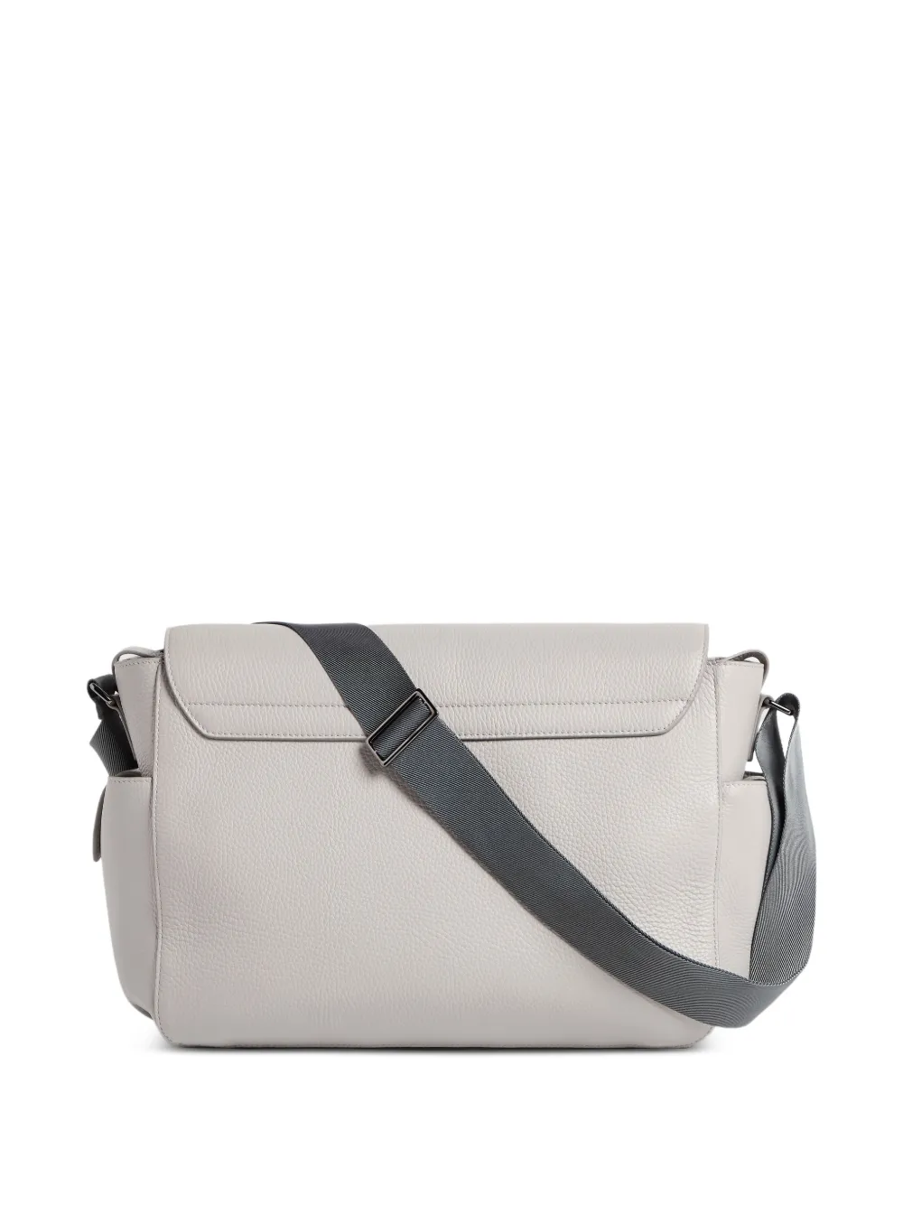 Brunello Cucinelli Kids Baby Bernie grained-leather changing bag Grijs