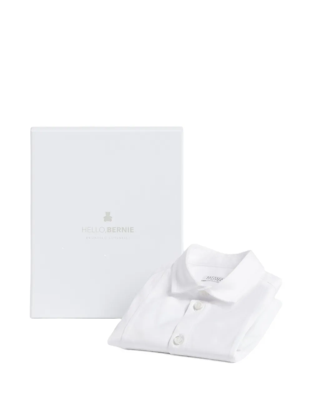 Brunello Cucinelli Kids Baby Bernie formal shirt Wit