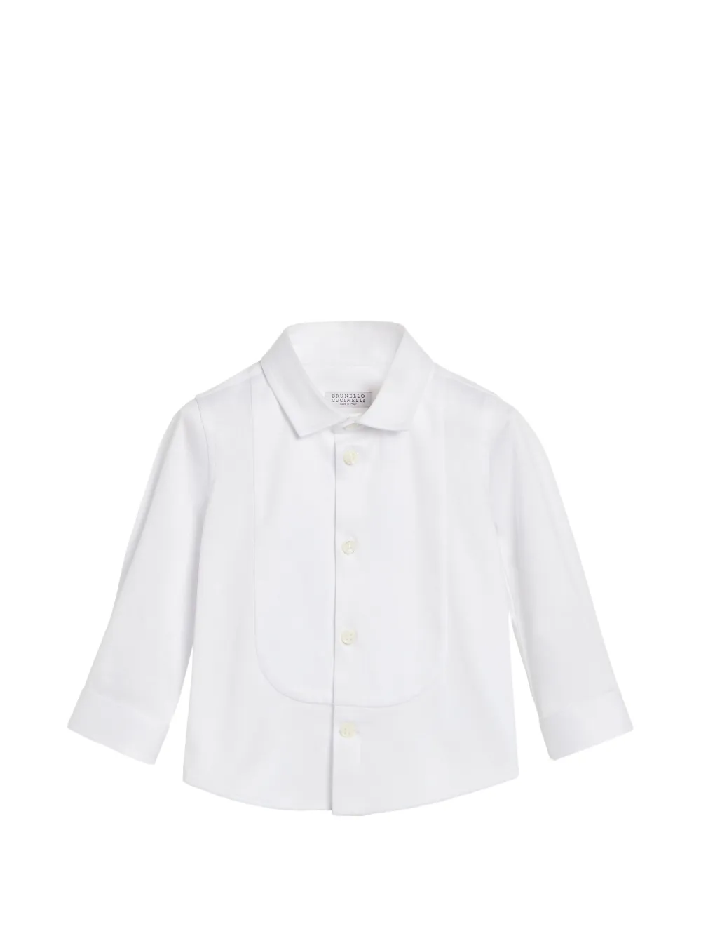 Brunello Cucinelli Kids Formelles Baby Bernie Hemd - Weiß