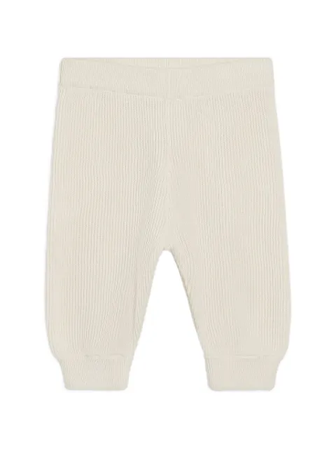 Brunello Cucinelli Kids pantalones tejidos de canalé English
