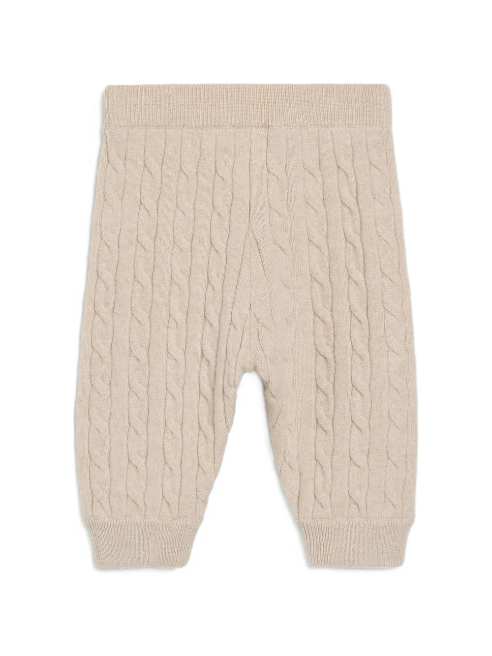 Brunello Cucinelli Kids cable-knit Baby Bernie trousers Beige