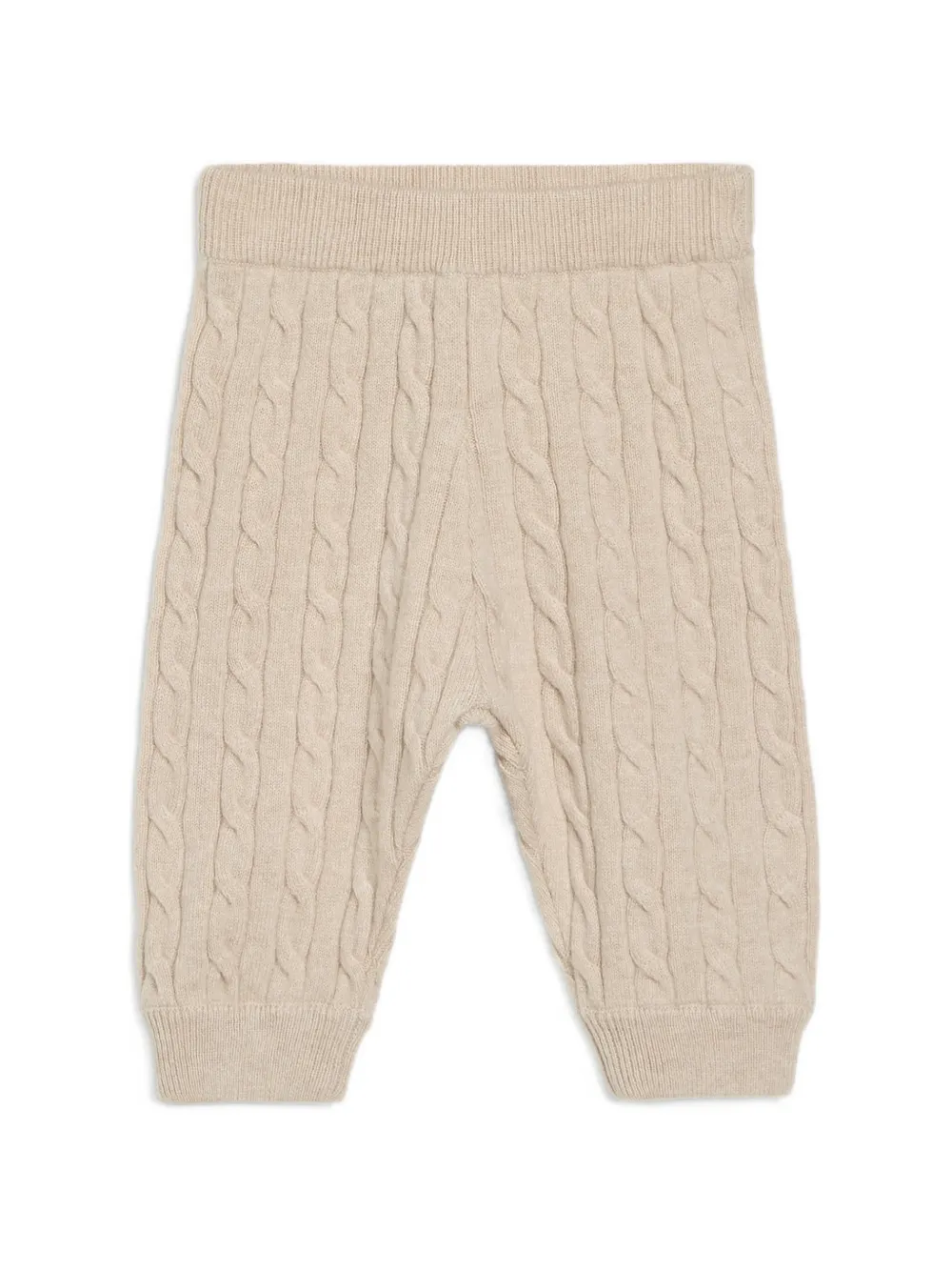 Brunello Cucinelli Kids Pantaloni Baby Bernie in maglia a trecce - Toni neutri