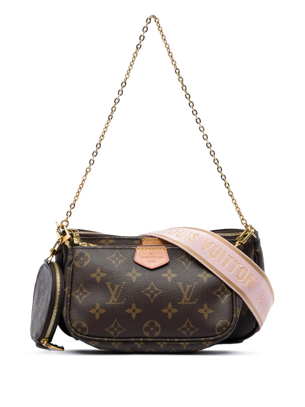 Louis Vuitton Pre-Owned 2020 Multi Pochette Accessoires Satchel-Tasche mit Monogramm - Braun
