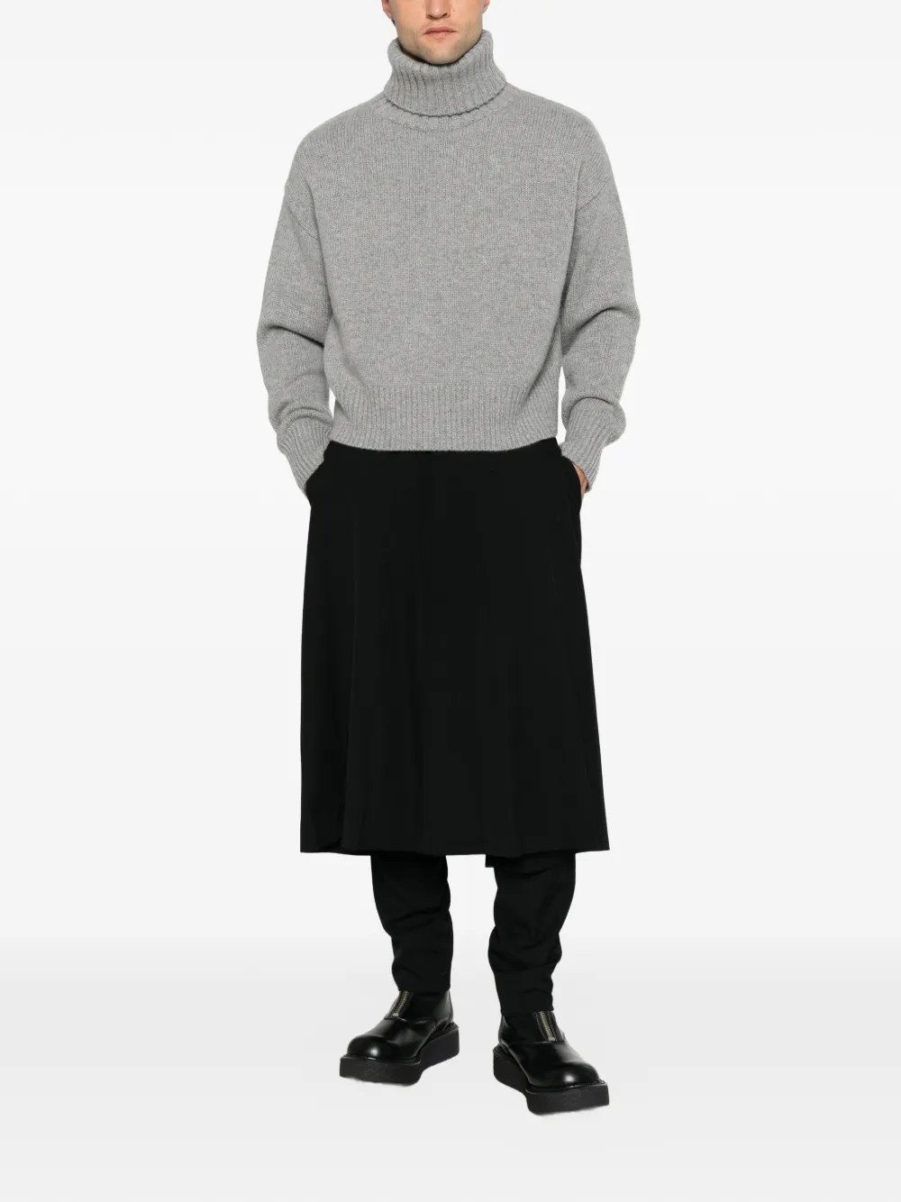extreme cashmere Crop Xtra coltrui Grijs