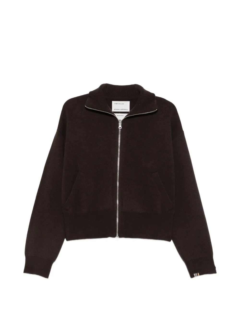 extreme cashmere N°385 Xtra Cute zip-up cardigan