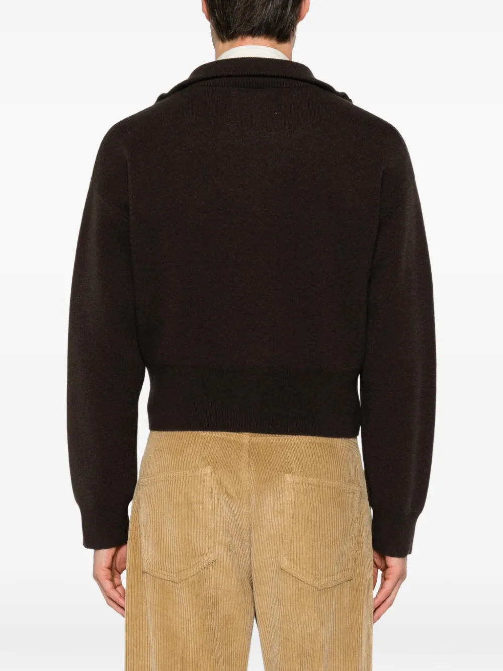 extreme cashmere N°385 Xtra Cute vest met rits Bruin