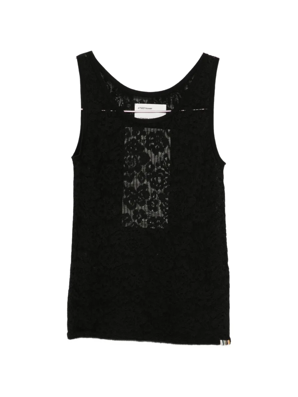 extreme cashmere Boxer floral-lace tank top