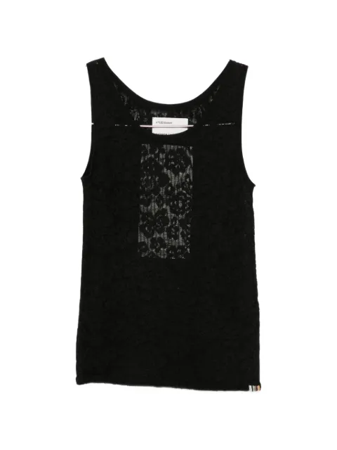extreme cashmere Boxer floral-lace tank top