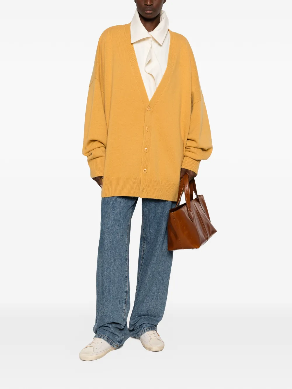 extreme cashmere Simo oversized vest Geel
