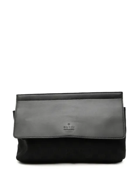 Gucci Pre-Owned 2000-2015 GG Canvas and Leather Web belt bag