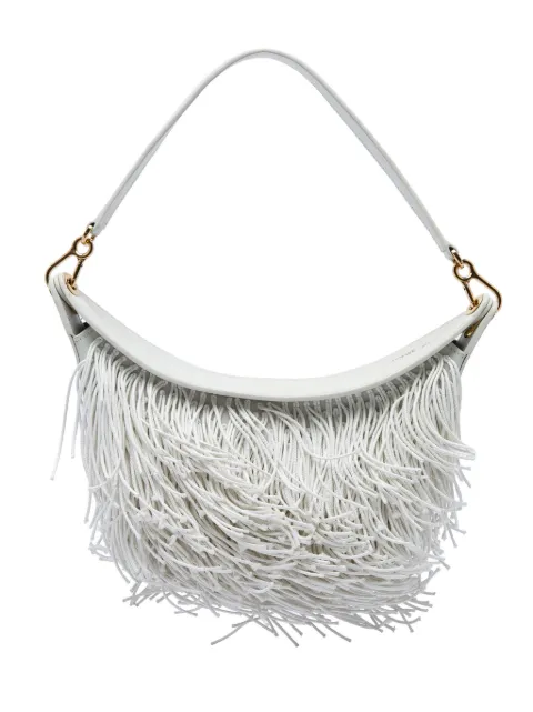 Loewe Pre-Owned 2022 Small Leather Fringe Luna hobo bag