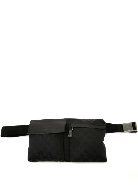 Gucci Pre-Owned 2000-2015 GG Canvas Double Pocket belt bag