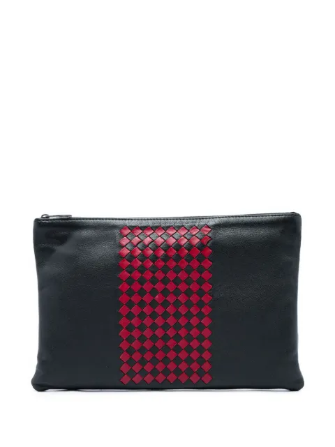 Bottega Veneta Pre-Owned 2012-2026 Intrecciato Trimmed Bicolor Nappa clutch bag