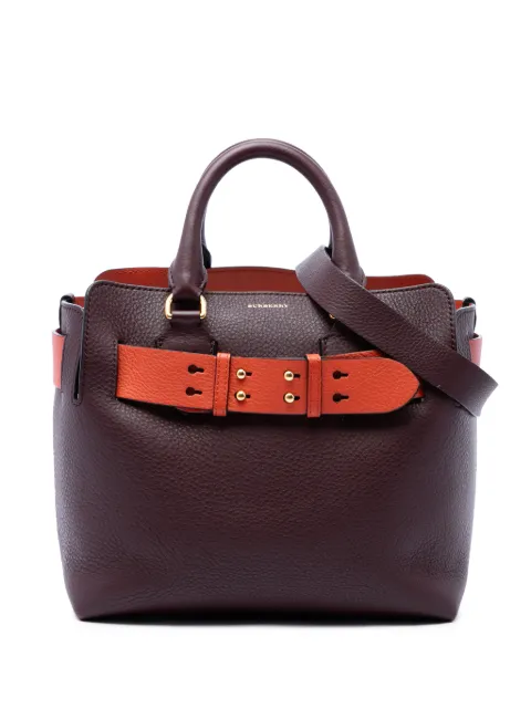 Burberry Pre-Owned Borsa a tracolla Marais piccola in pelle bicolore 2018-2026