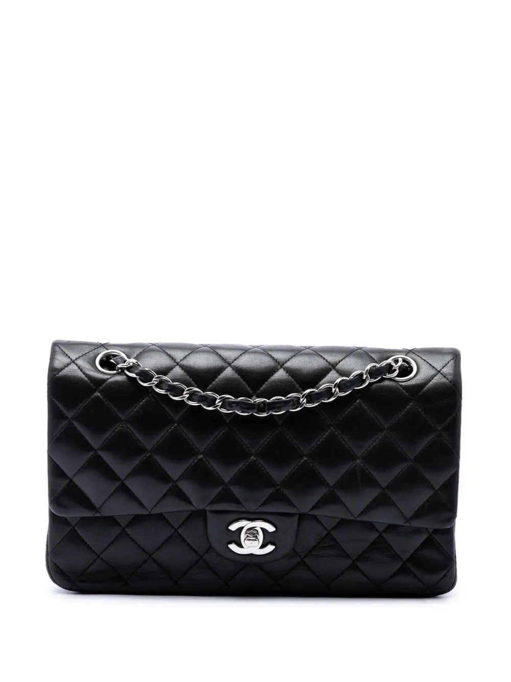 CHANEL Pre-Owned 2010-2011 Medium Classic Lambskin Double Flap shoulder bag - Nero