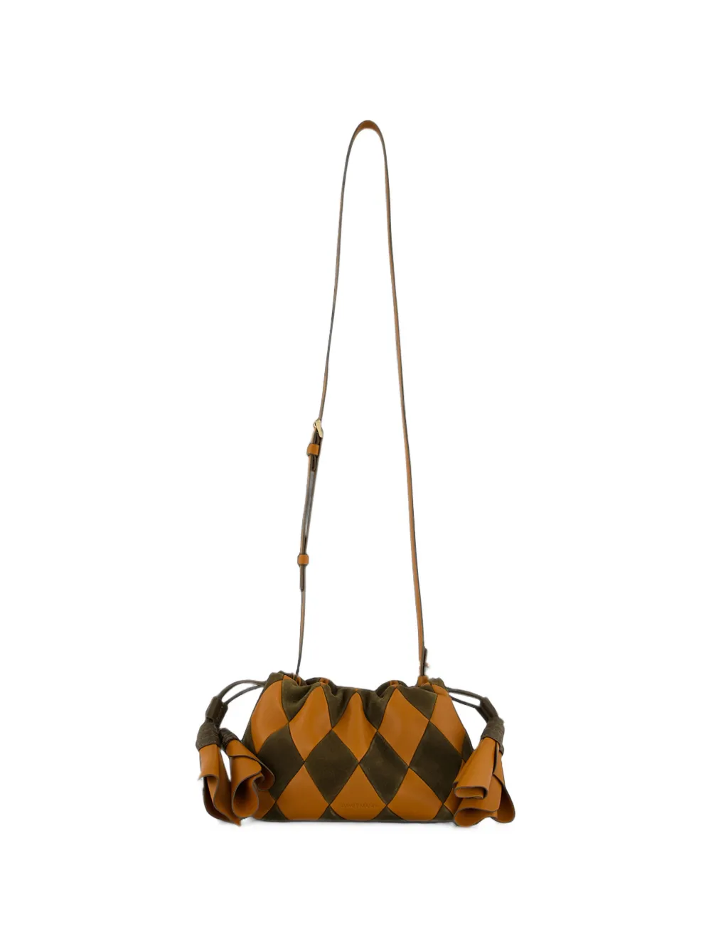 ZIMMERMANN small Cloud 91 patchwork leather shoulder bag Bruin