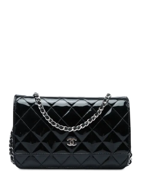 CHANEL Pre-Owned quiltet lakeret CC crossbody-taske fra 2013-2014