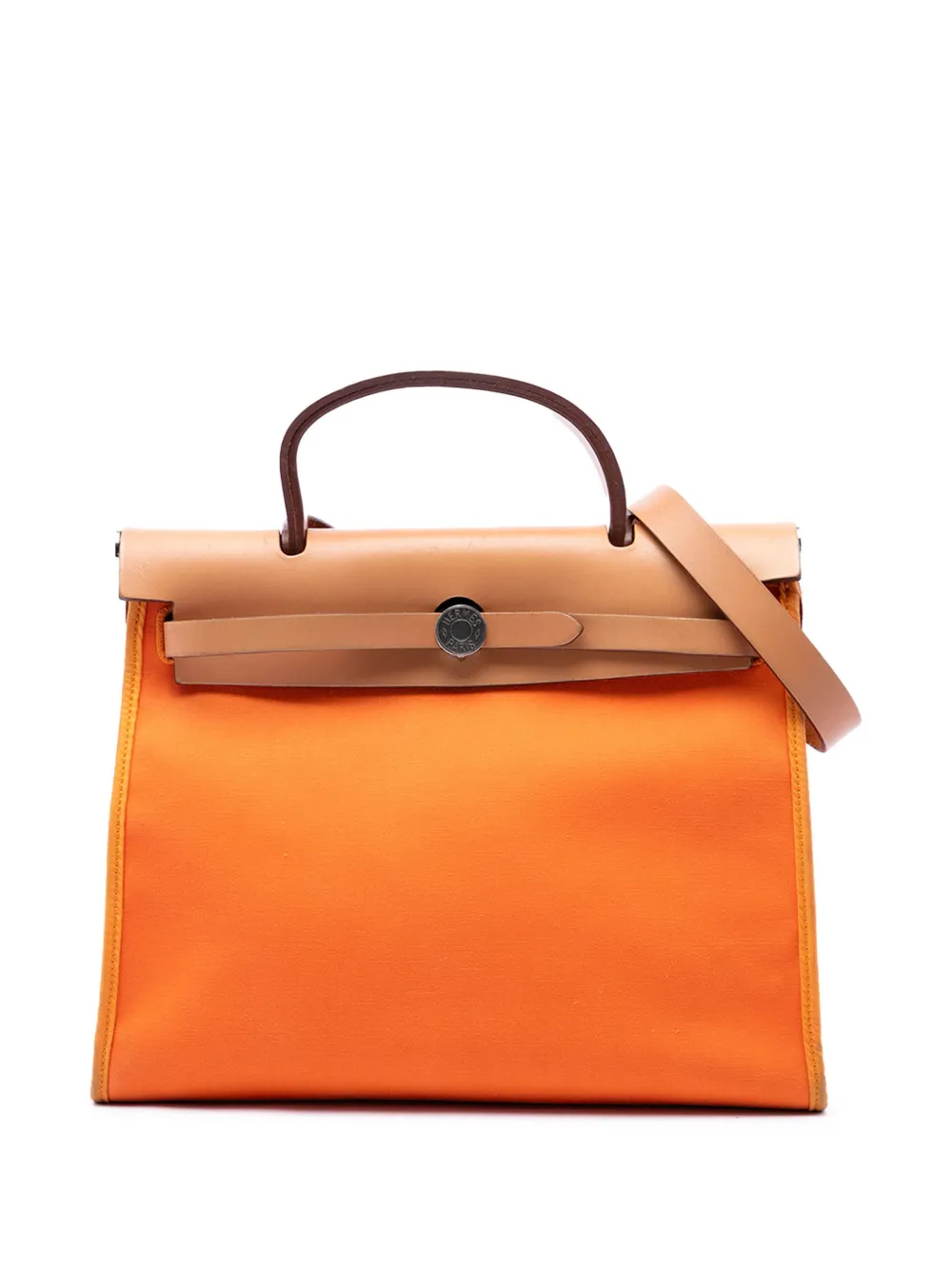 Hermès Pre-Owned 2011 Toile Herbag Zip 31 satchel - Arancione