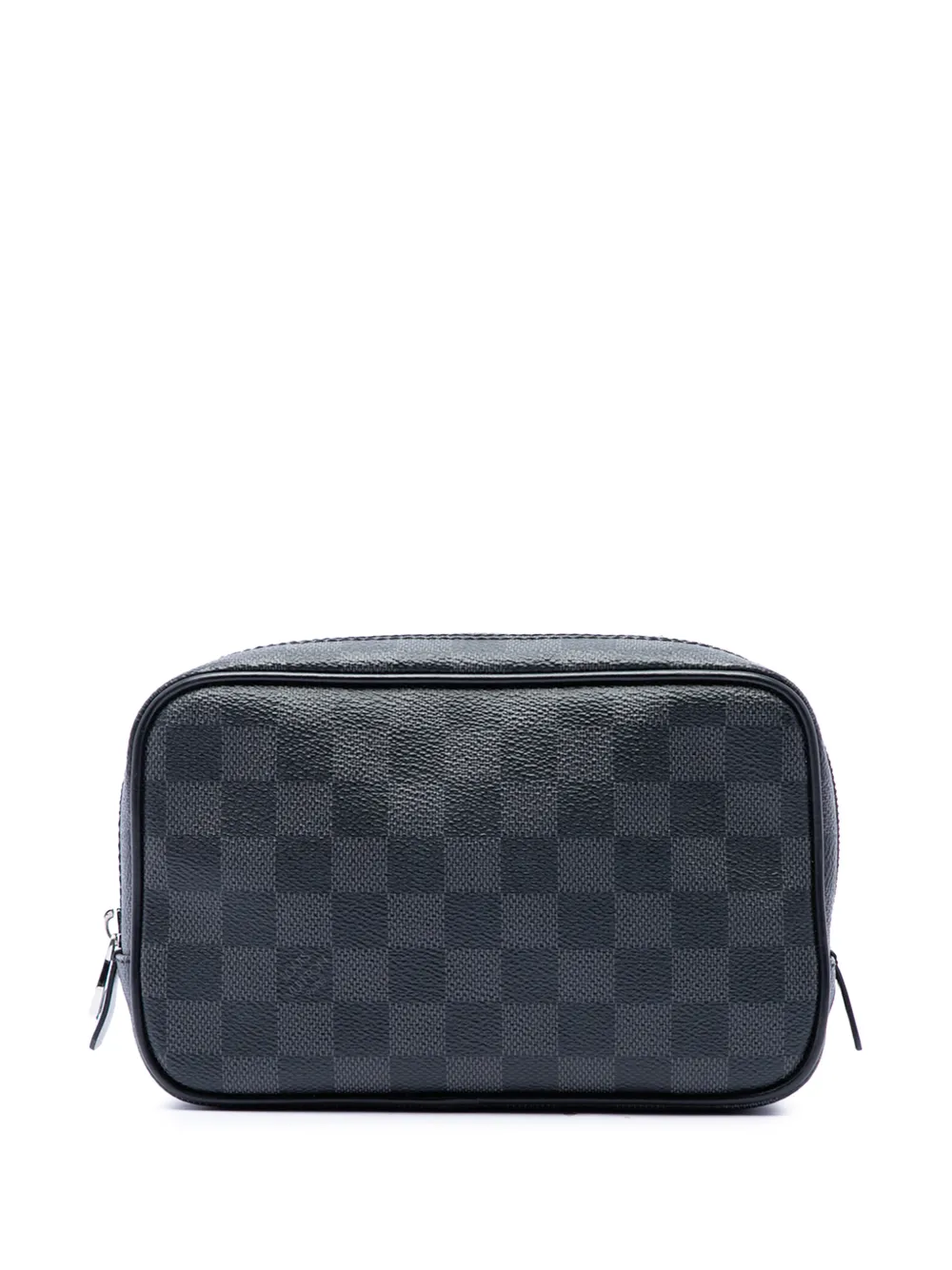 Louis Vuitton Pre-Owned 2018 Damier Graphite Toilette Pouch PM clutch bag - Black