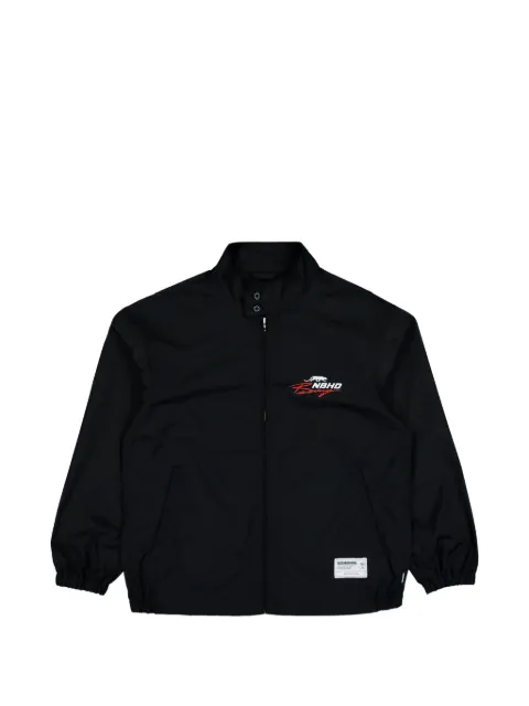 Neighborhood logo-print zip-up jacket