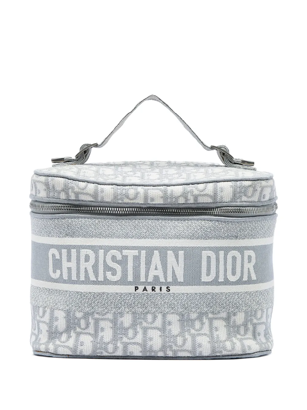 Christian Dior Pre-Owned 2020 Oblique Canvas Diortravel Case vanity bag - Grey