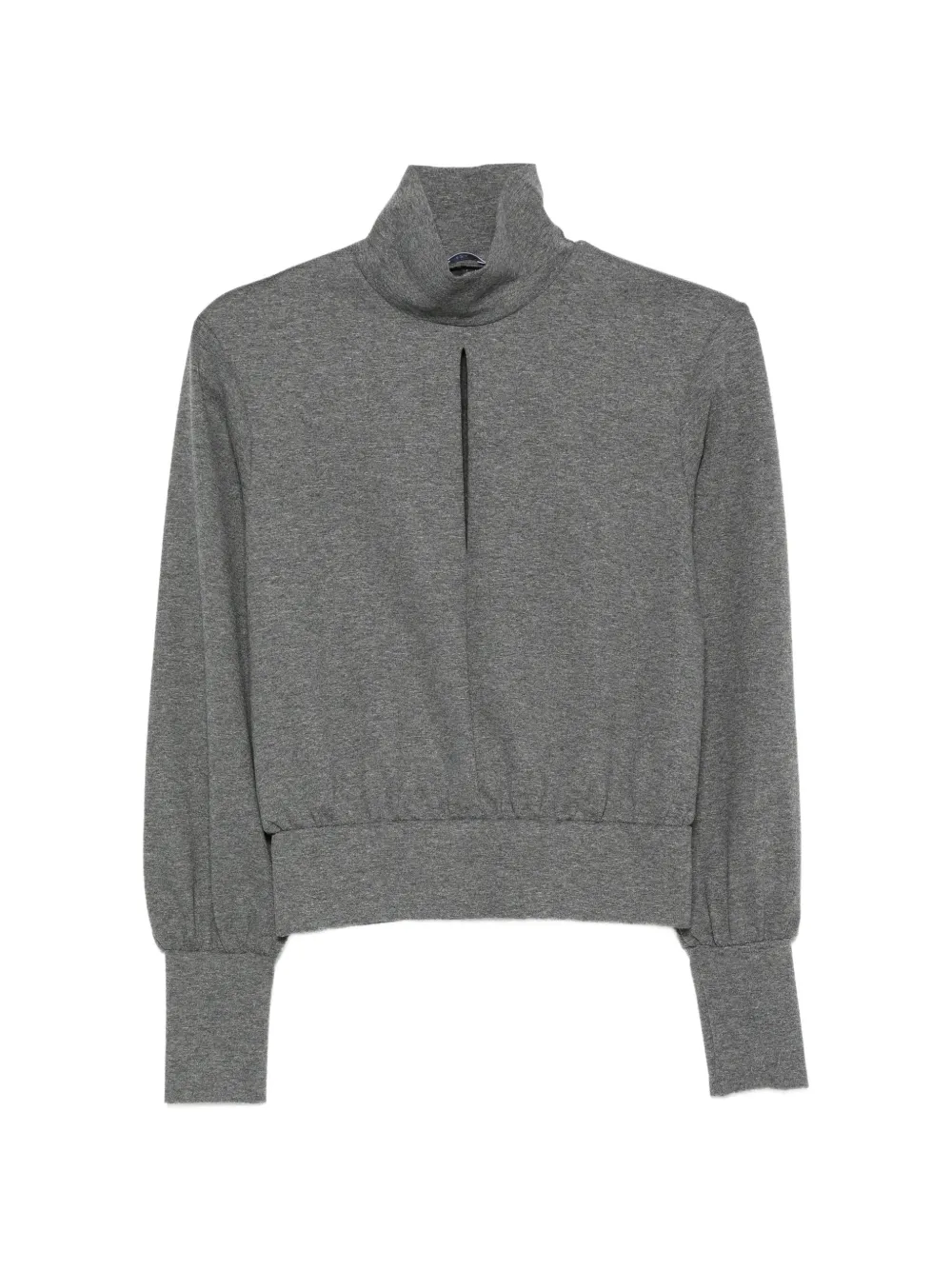 Patrizia Pepe sweat à découpes et col roulé - Gris Patrizia Pepe sweat à découpes et col roulé - Gris