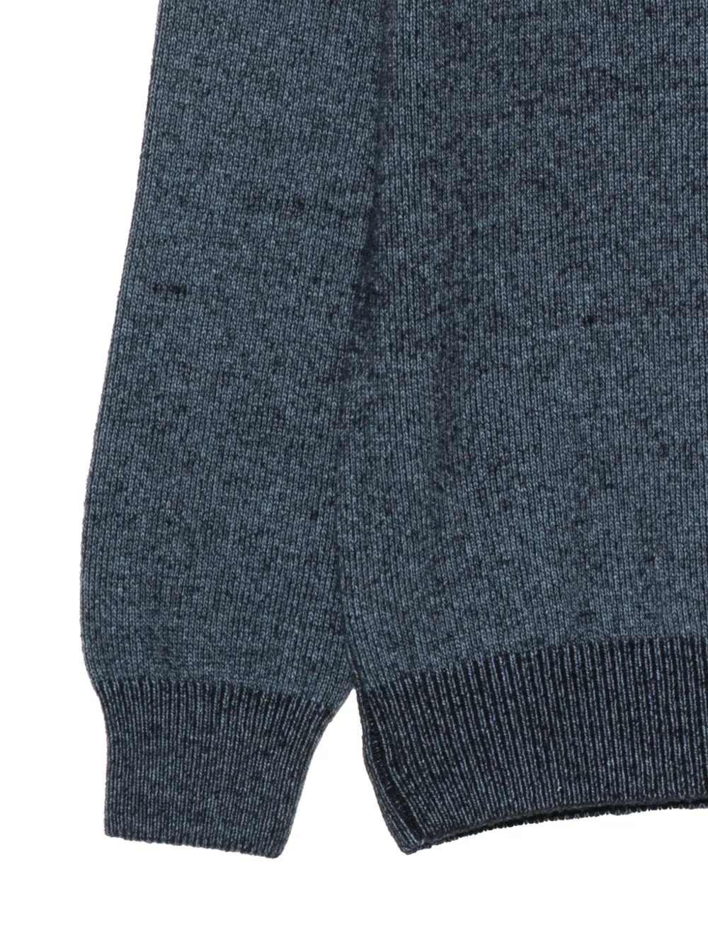 C.P. Company Trui met kwartrits en Lens-detail Blauw