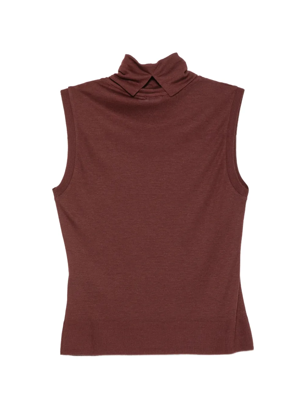 Patrizia Pepe Fly logo sleeveless top Bruin