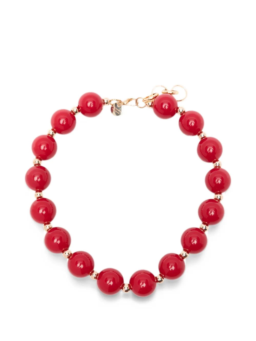 alessandro enriquez beaded necklace - Rosso