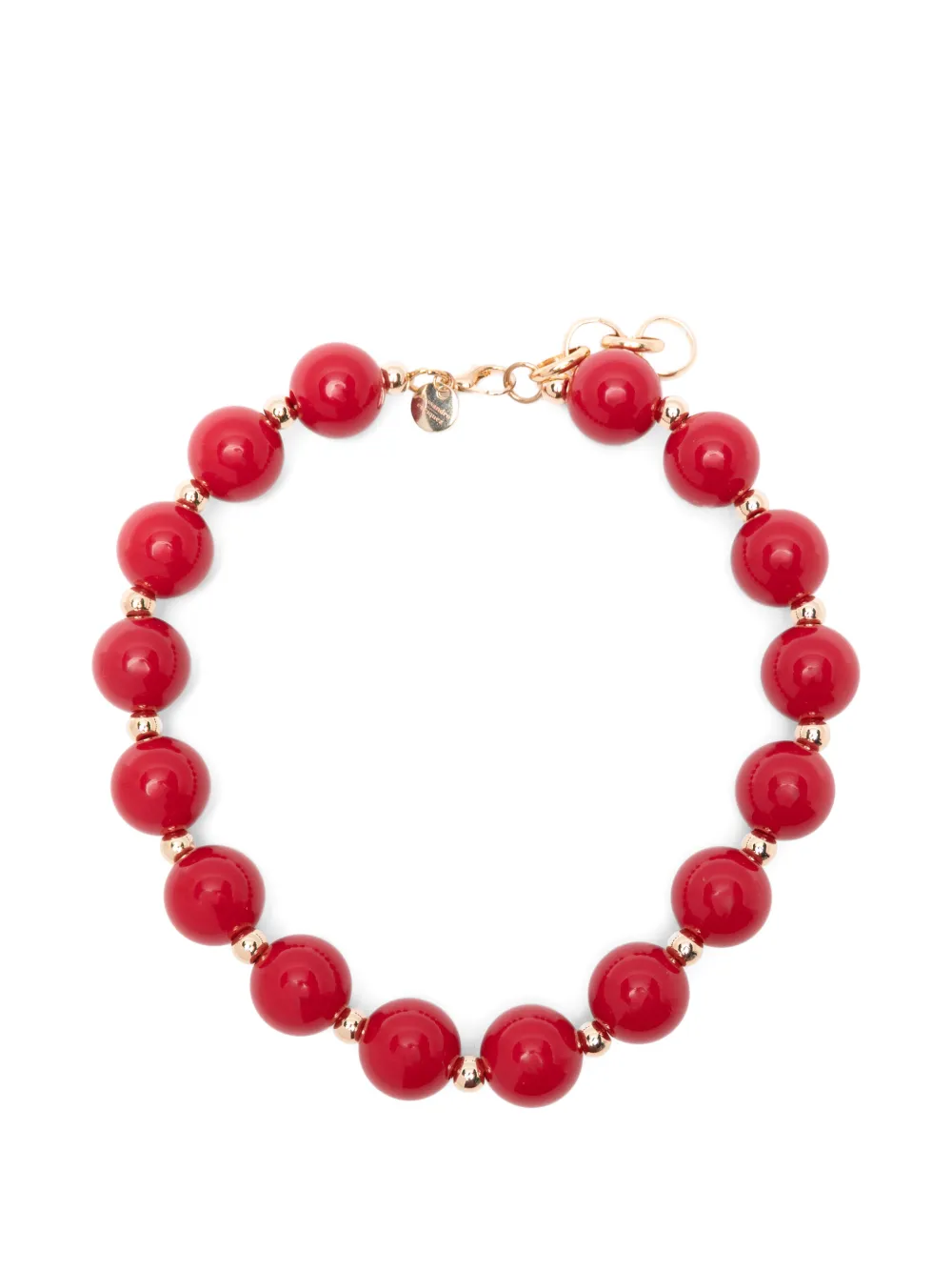 alessandro enriquez beaded necklace - Rosso
