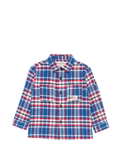 Roy Rogers Kids check-pattern patch-pocket shirt