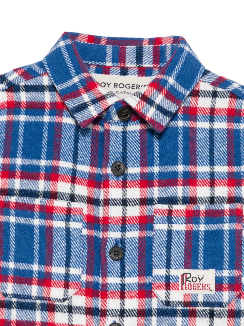 Roy Rogers Kids Geruit shirt met opgestikte zak Blauw
