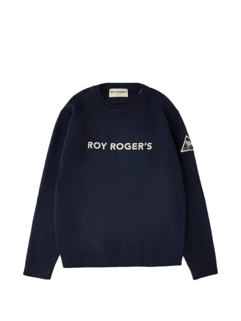 Roy Rogers Kids logo-embroidered crew-neck sweater