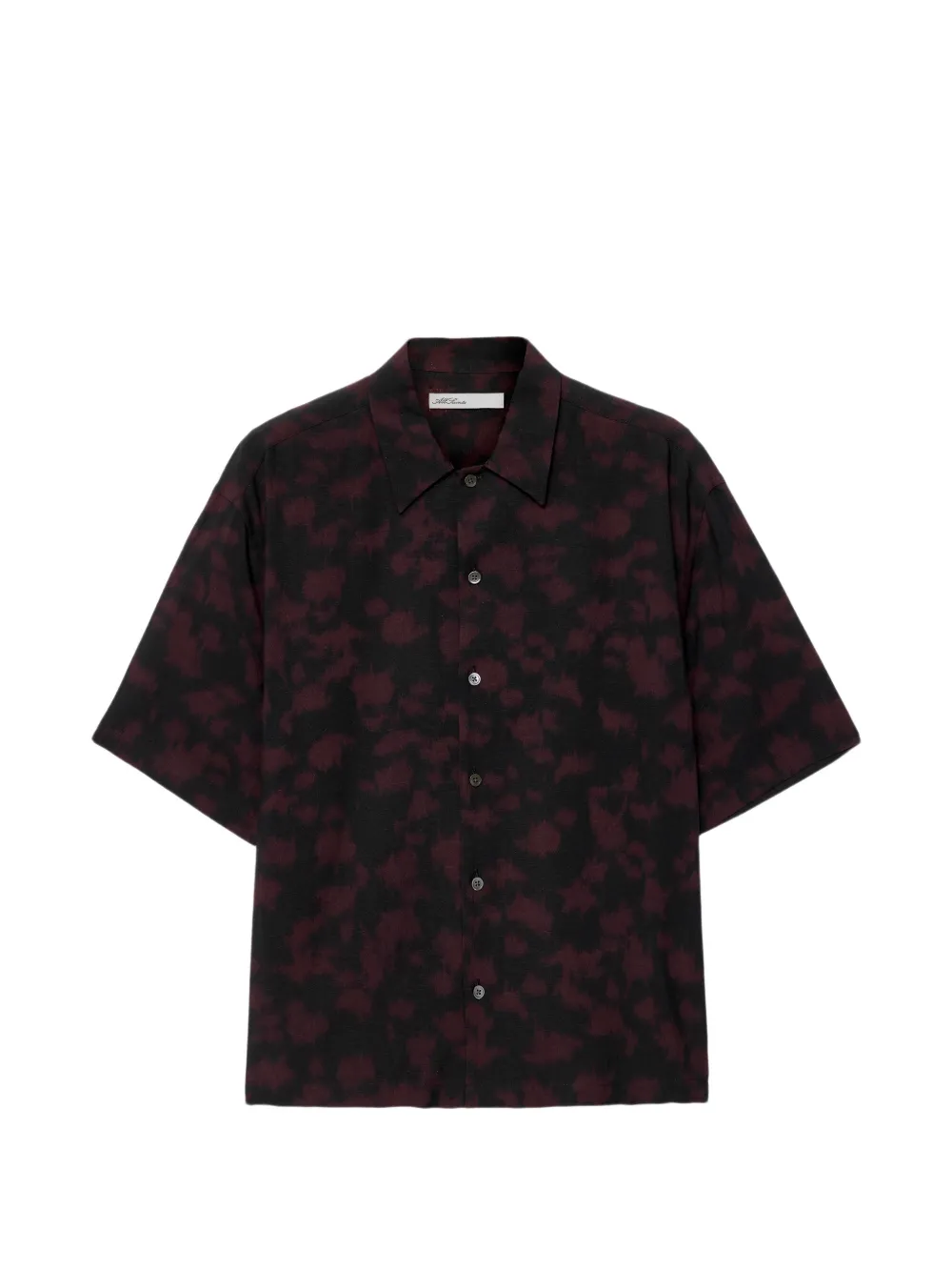 AllSaints Leo leopard-print oversized shirt - Nero