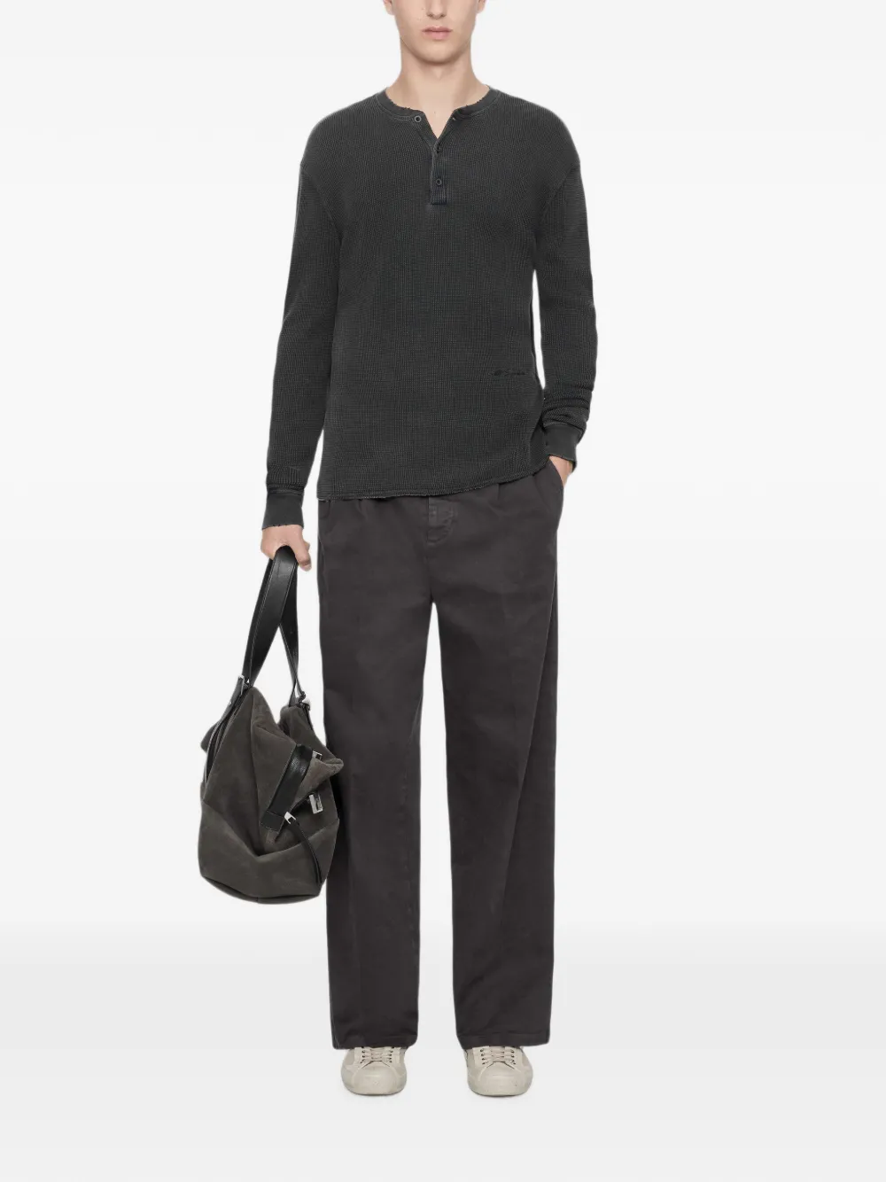 AllSaints Haydon slim-fit broek Grijs