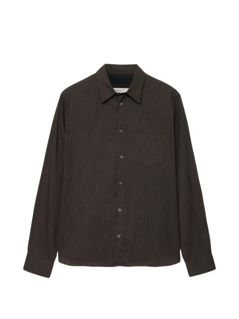 AllSaints Judd pinstriped cotton shirt - Marrone